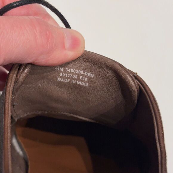 FRYE Corey Men’s Dark Brown Leather Plain Toe Oxford Shoes Size 11M main image 5